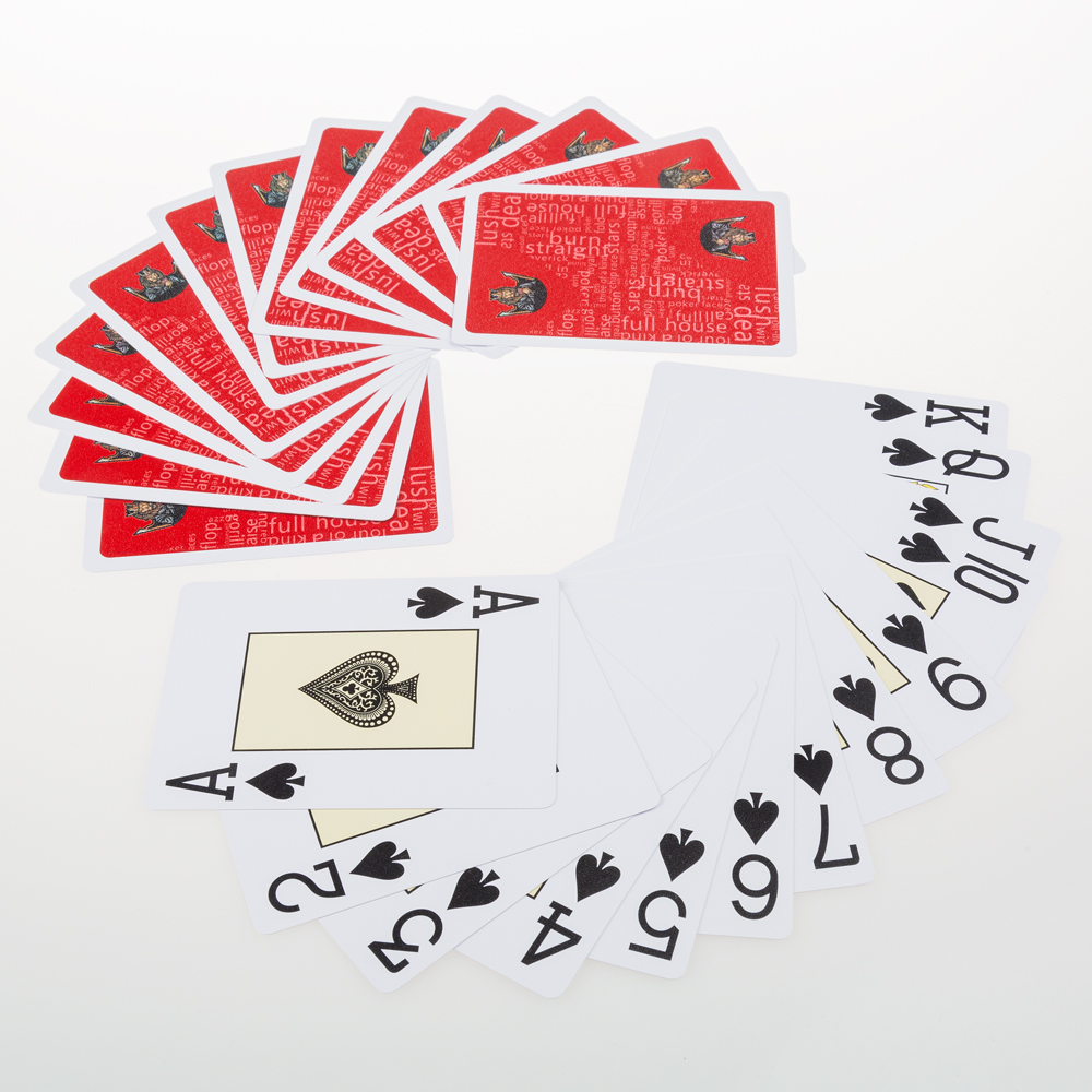 High Quality Plastic Waterproof Custom Design Logo Printing Poker Playing Cards 103