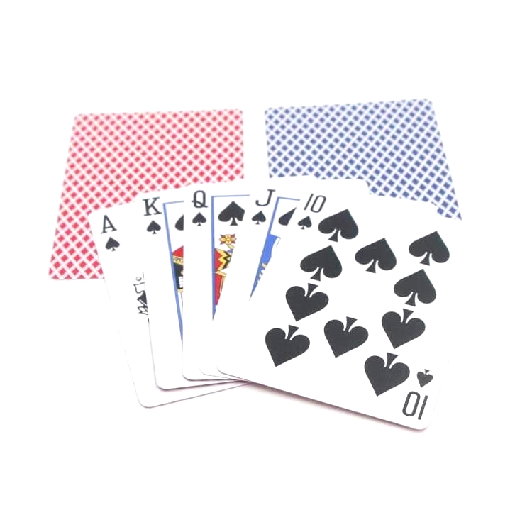 Black Core Poker Size Playing Cards- Blue&Red pack .001