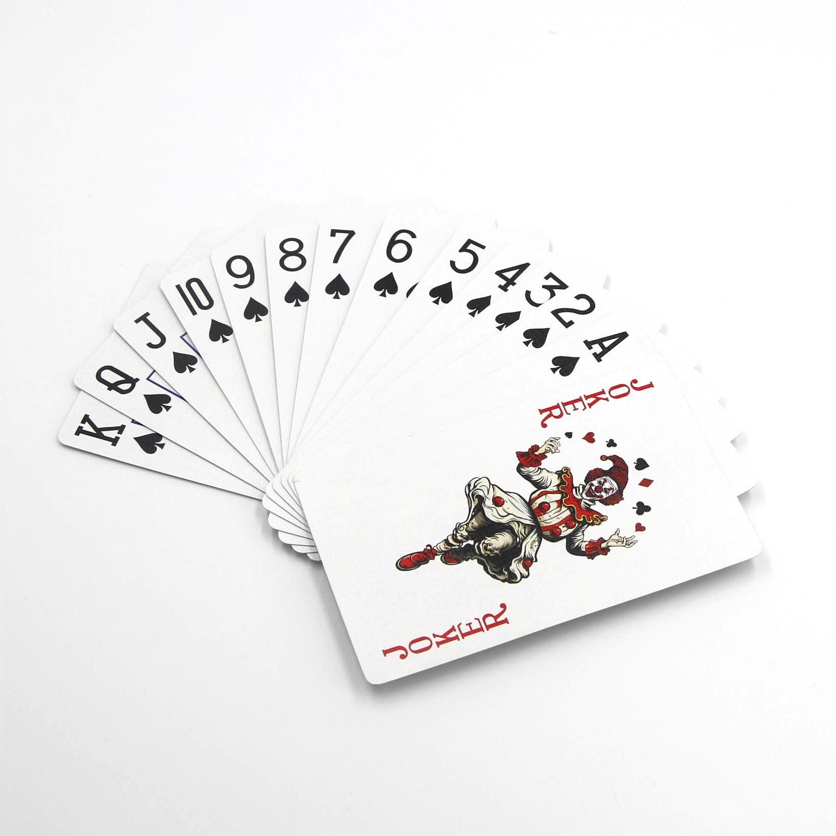 Wholesale Custom Design Logo High Quality Printing Poker Playing Cards Trading Board Game Cards with Tuck Box 025