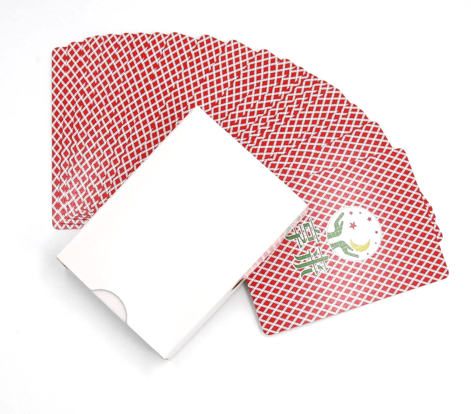 Black Core Poker Size Playing Cards- Red pack NO.006