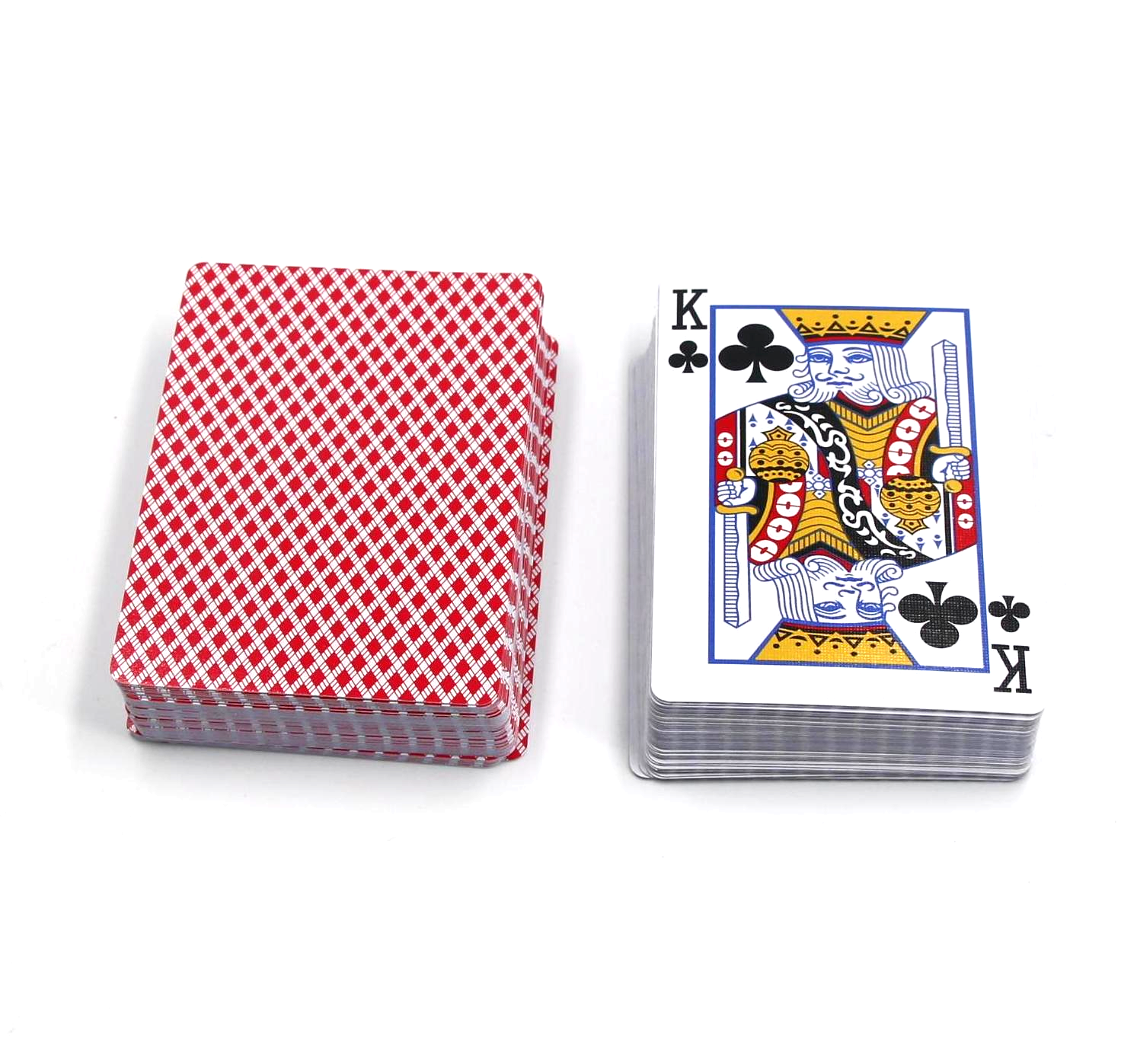 Black Core Poker Size Playing Cards- Blue&Red pack .001