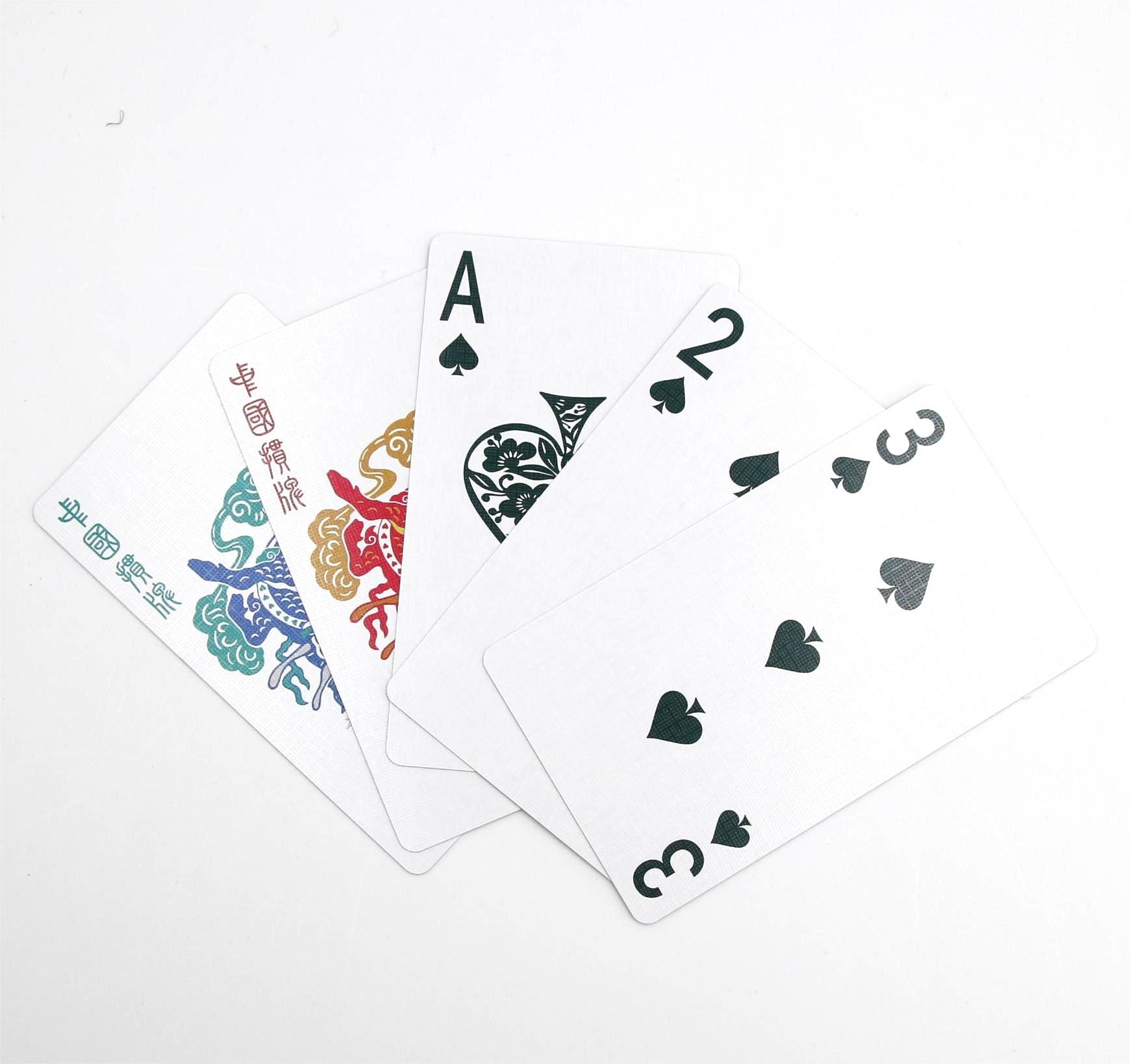 Wholesale Custom Design Logo High Quality Printing Poker Playing Cards Trading Board Game Cards with Tuck Box 017