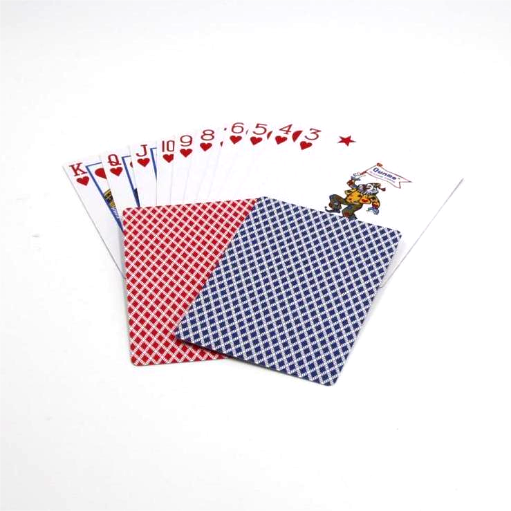 Black Core Poker Size Playing Cards- Blue&Red pack .001