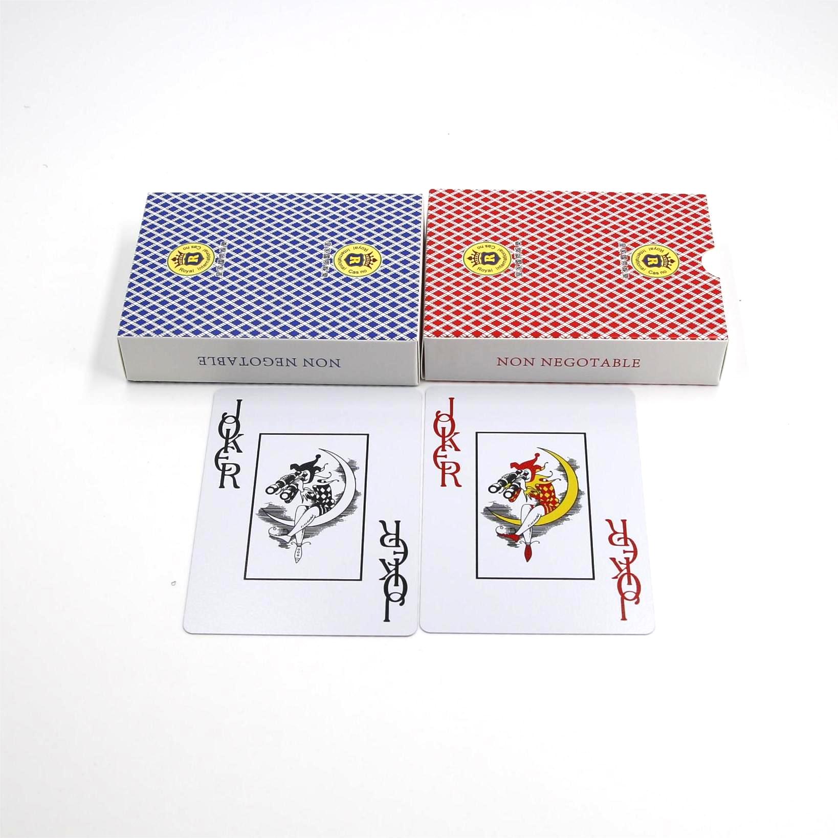 High Quality Plastic Waterproof Custom Design Logo Printing Poker Playing Cards109