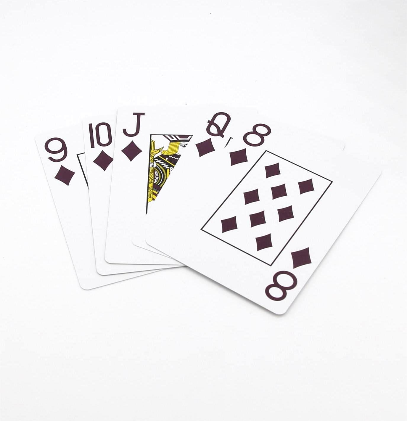 High Quality Plastic Waterproof Custom Design Logo Printing Poker Playing Cards110