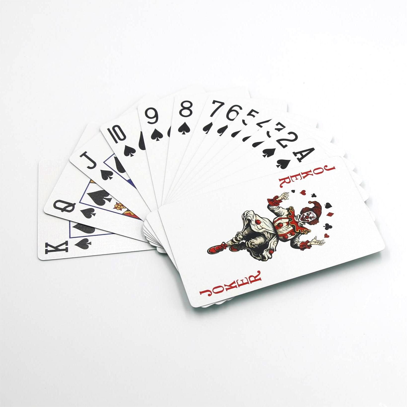 Wholesale Custom Design Logo High Quality Printing Poker Playing Cards Trading Board Game Cards with Tuck Box 024