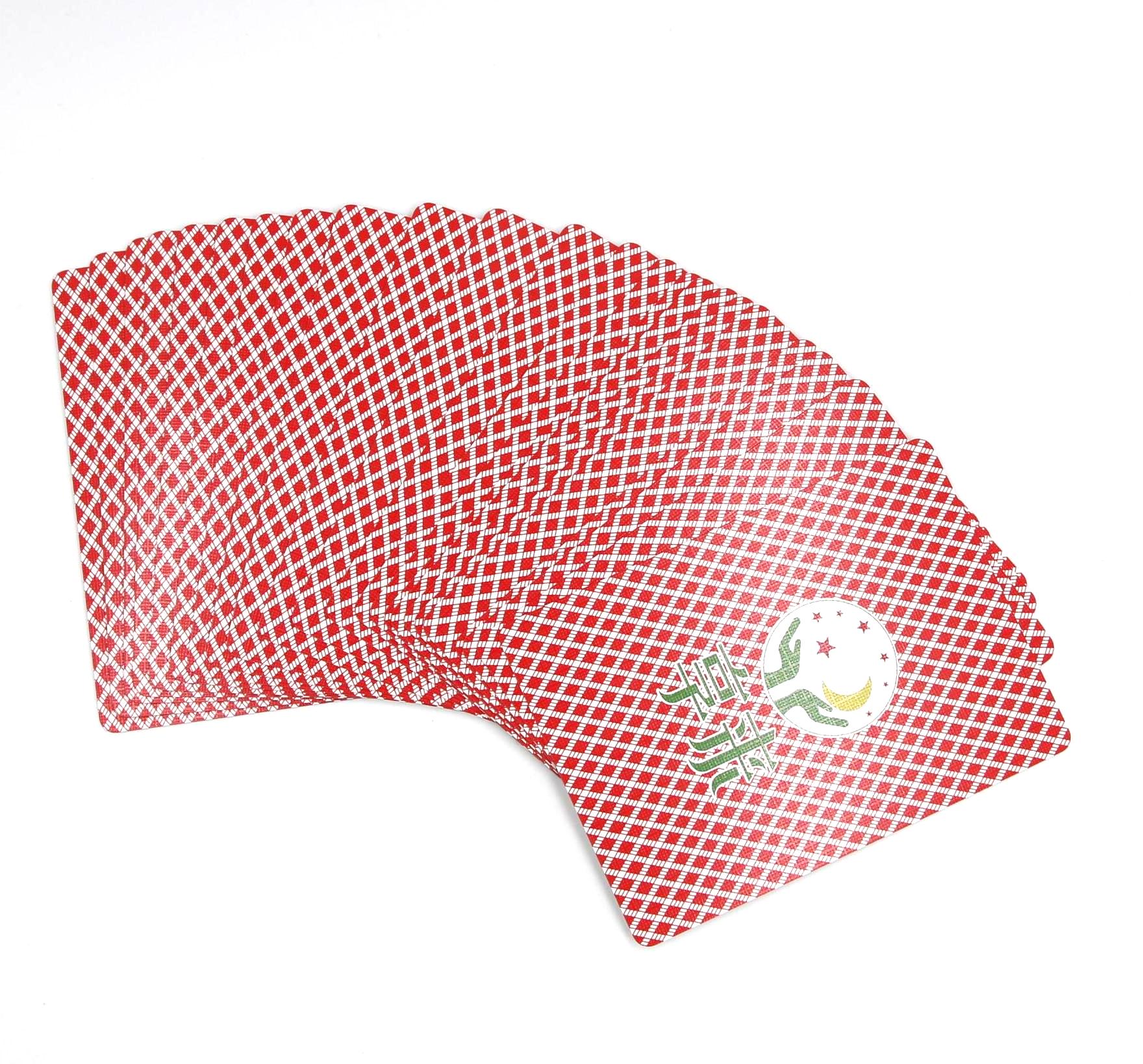 Black Core Poker Size Playing Cards- Red pack NO.006