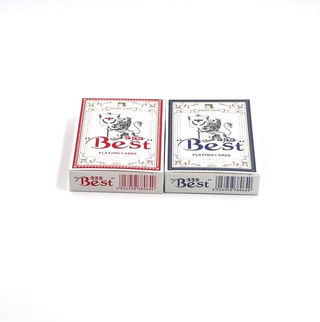Black Core Poker Size Playing Cards- Blue&Red pack .001