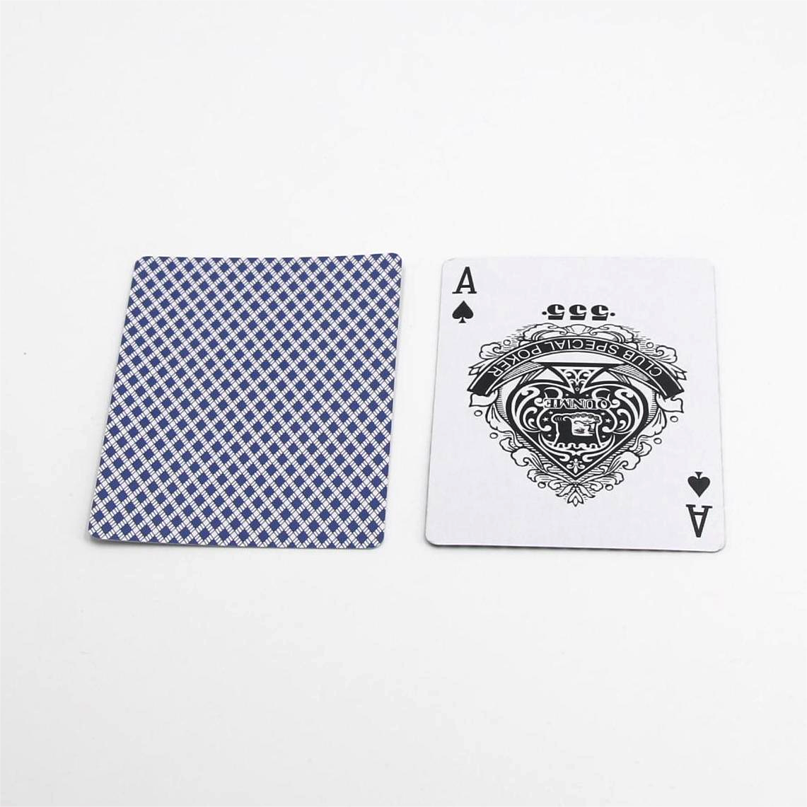 Black Core Poker Size Playing Cards- Blue&Red pack .001