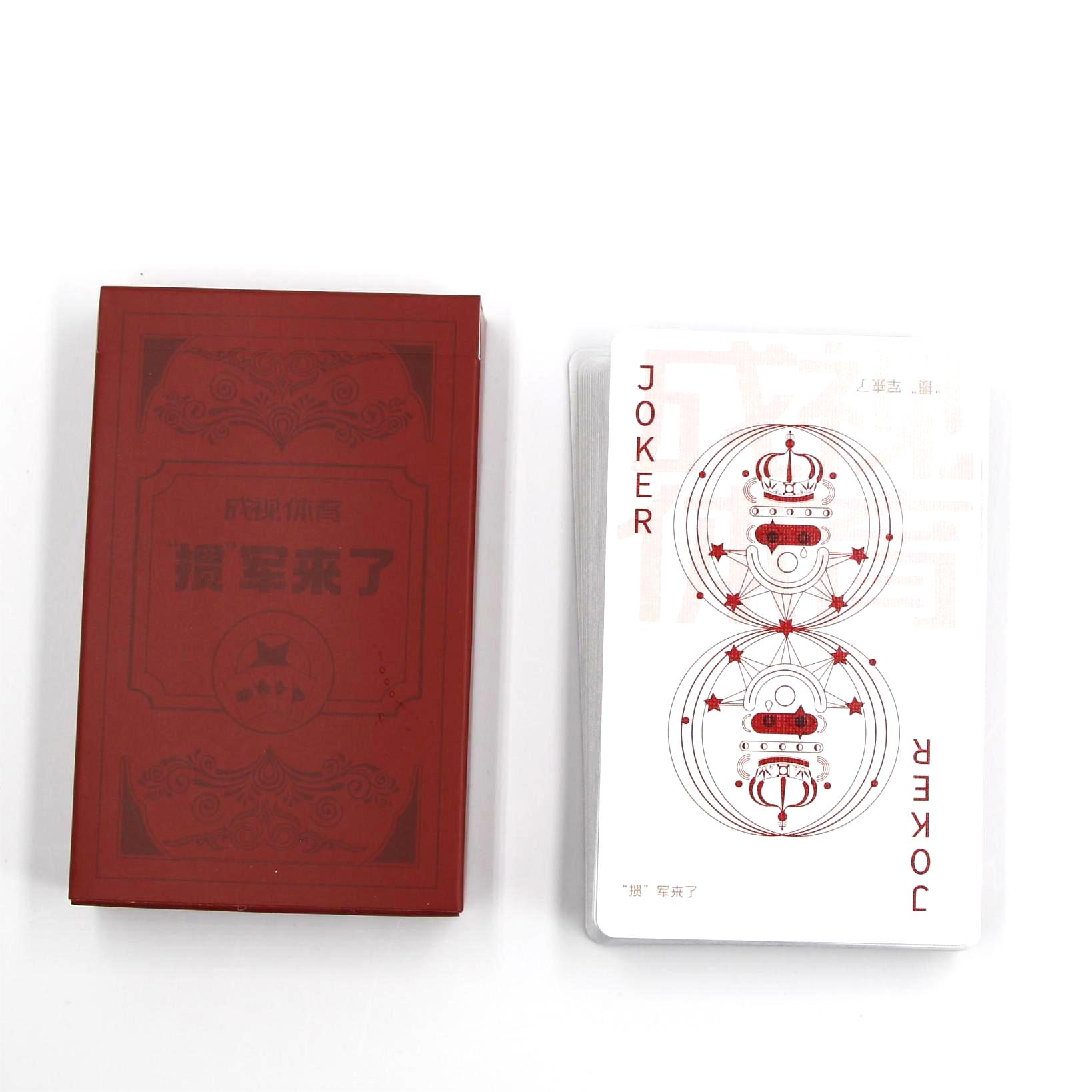 Wholesale Custom Design Logo High Quality Printing Poker Playing Cards Trading Board Game Cards with Tuck Box 013