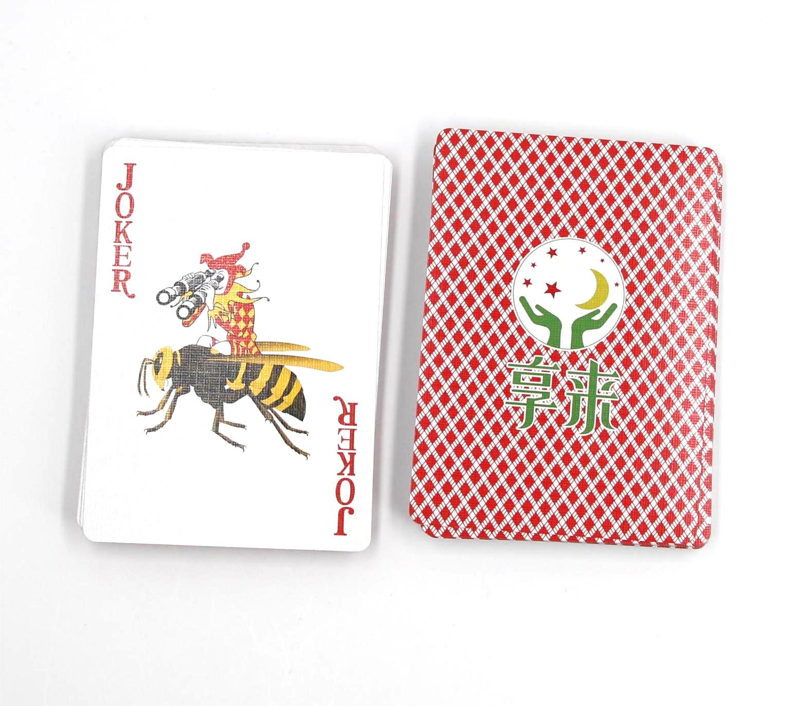 Black Core Poker Size Playing Cards- Red pack NO.006