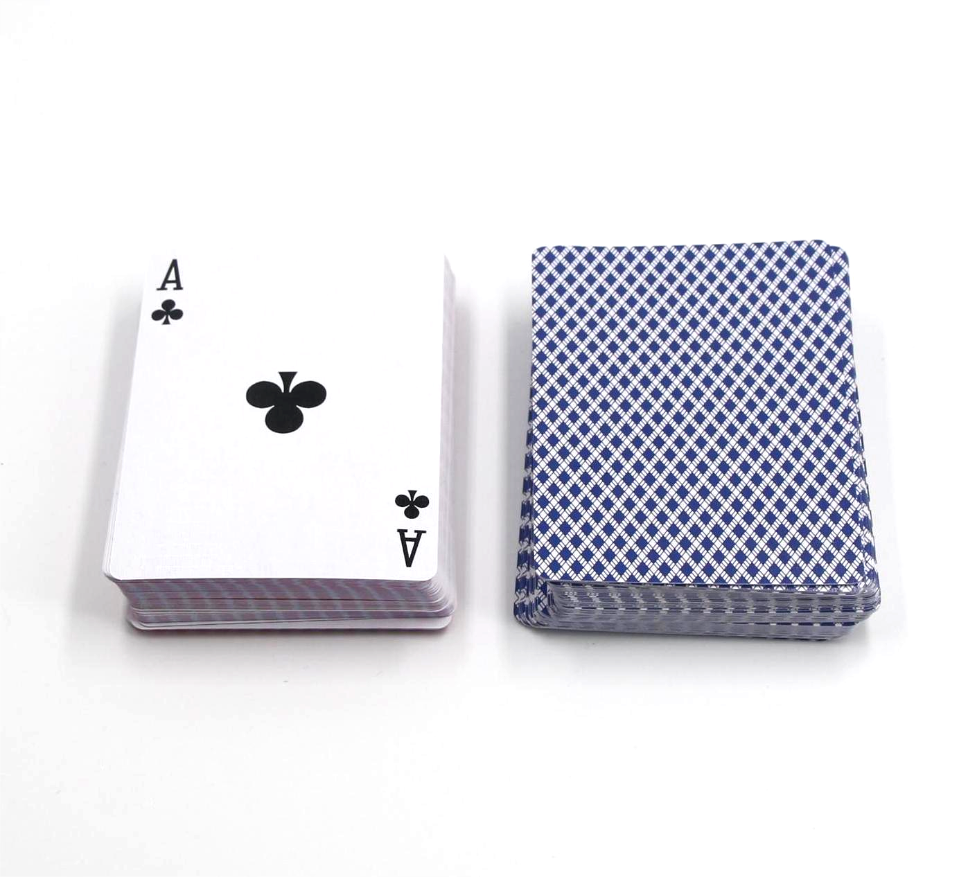Black Core Poker Size Playing Cards- Blue&Red pack .001