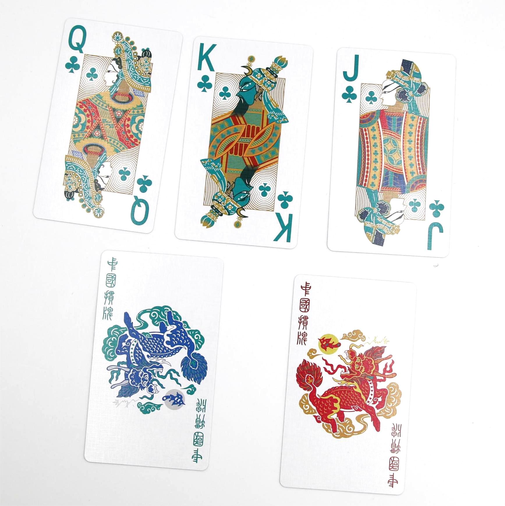 Wholesale Custom Design Logo High Quality Printing Poker Playing Cards Trading Board Game Cards with Tuck Box 017