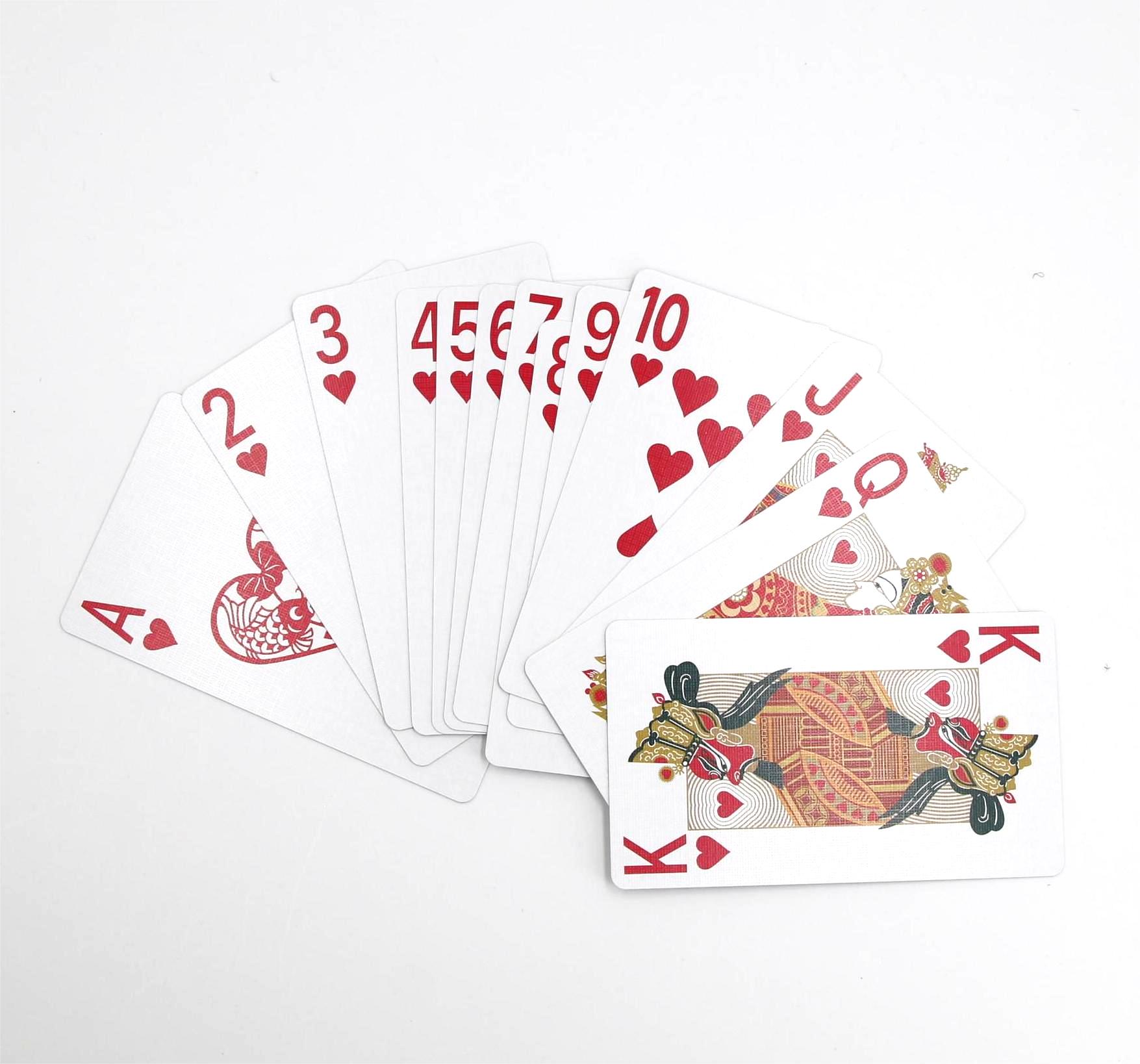 Wholesale Custom Design Logo High Quality Printing Poker Playing Cards Trading Board Game Cards with Tuck Box 017