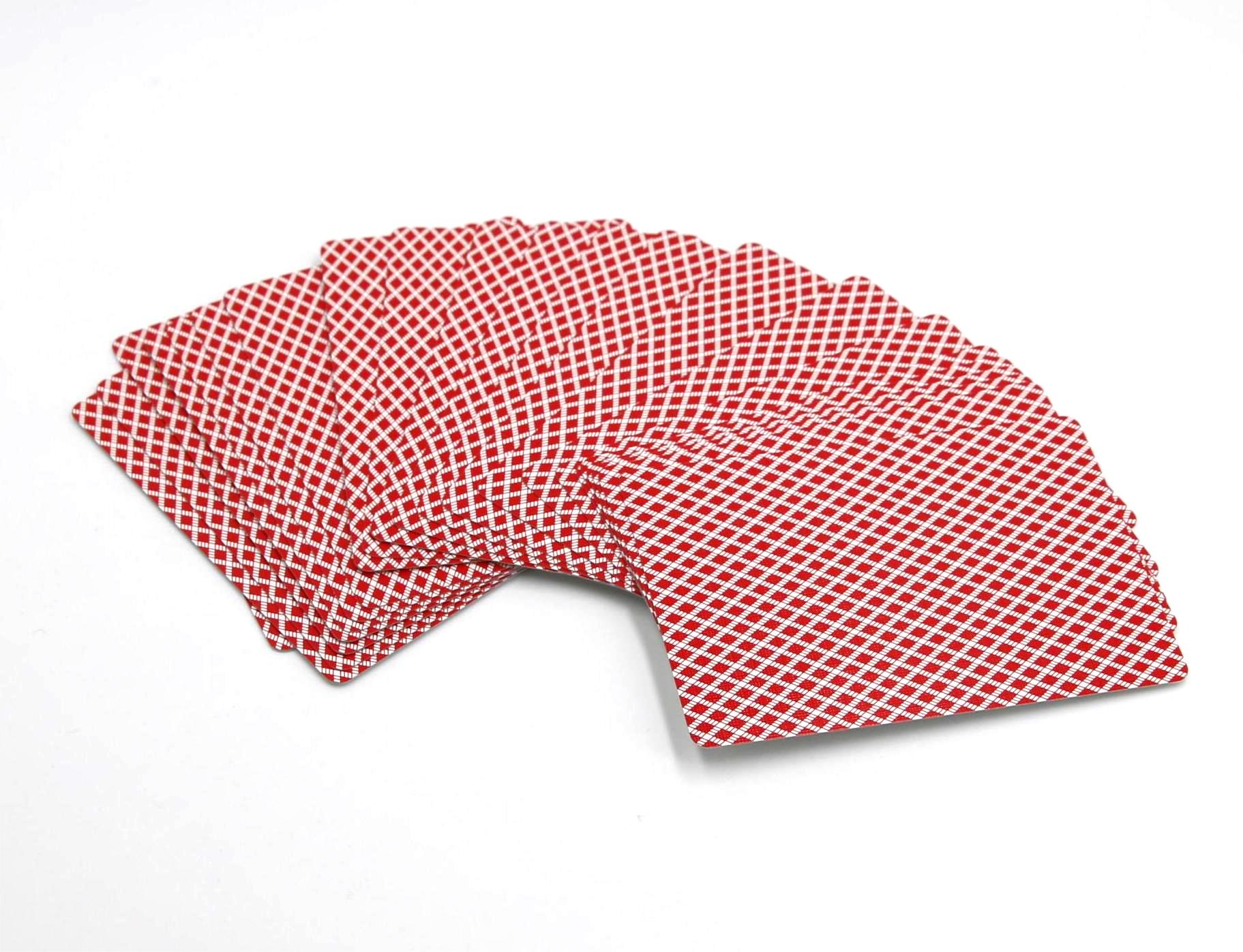 Black Core Poker Size Playing Cards- Red pack .005