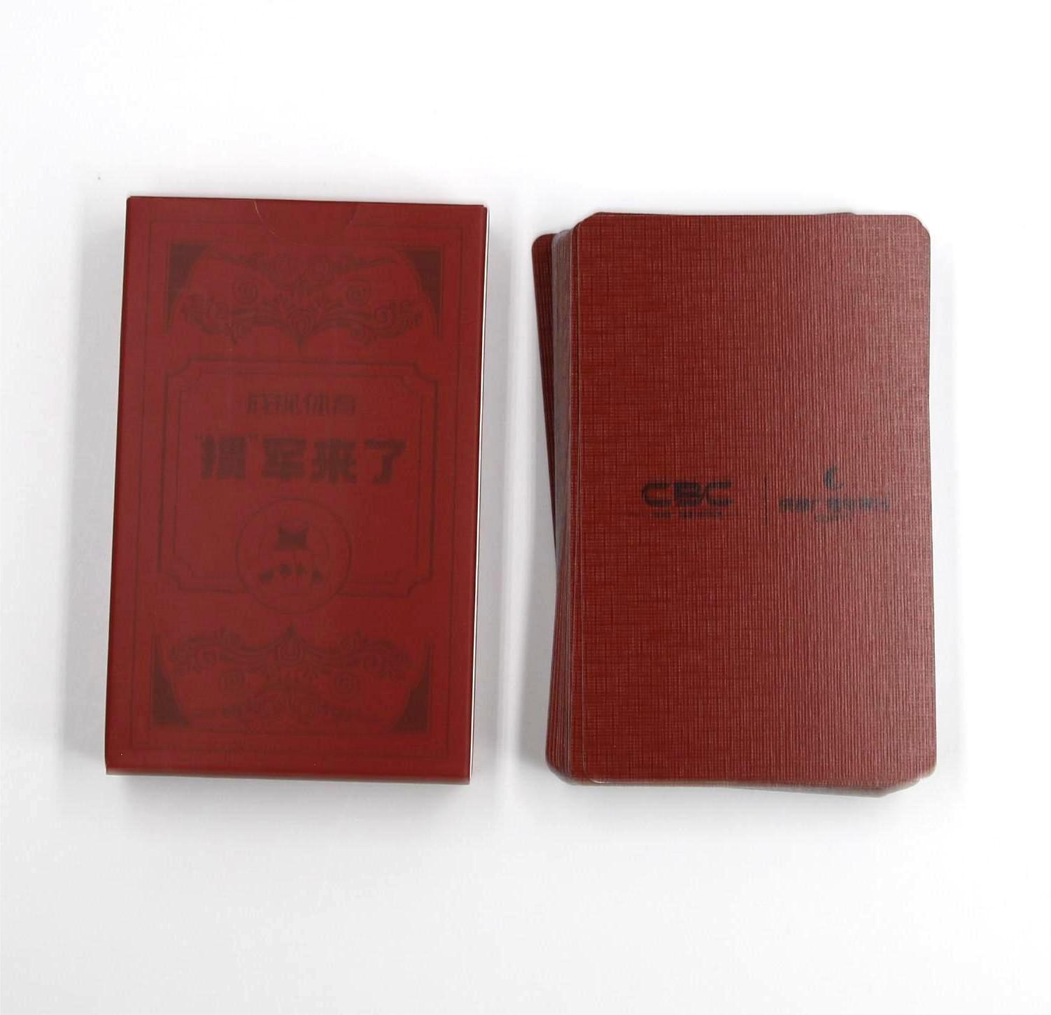 Wholesale Custom Design Logo High Quality Printing Poker Playing Cards Trading Board Game Cards with Tuck Box 013