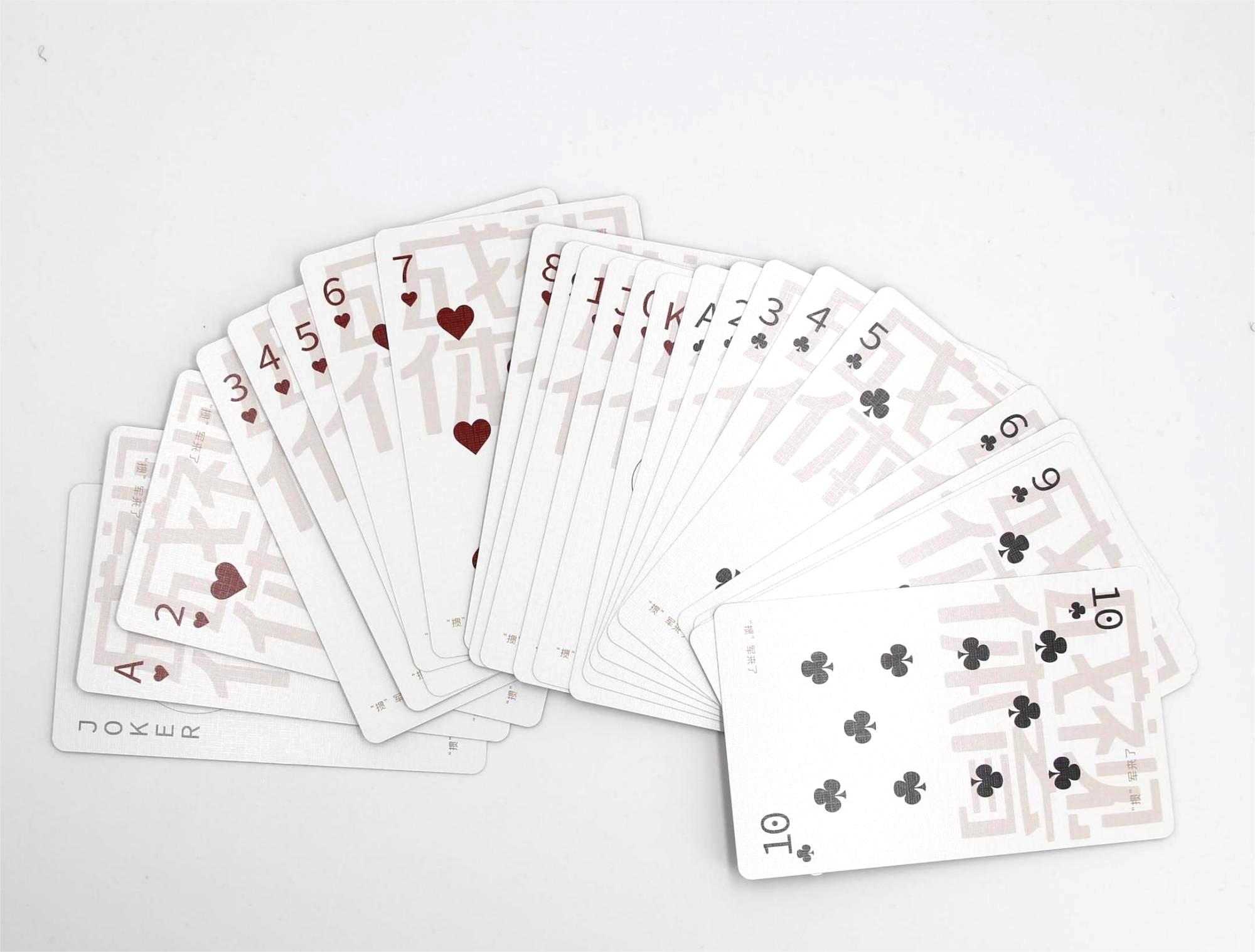 Wholesale Custom Design Logo High Quality Printing Poker Playing Cards Trading Board Game Cards with Tuck Box 013