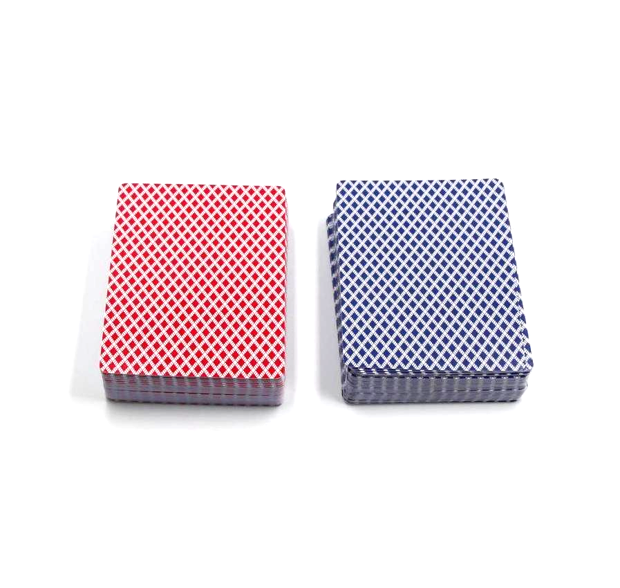 Black Core Poker Size Playing Cards- Blue&Red pack .001