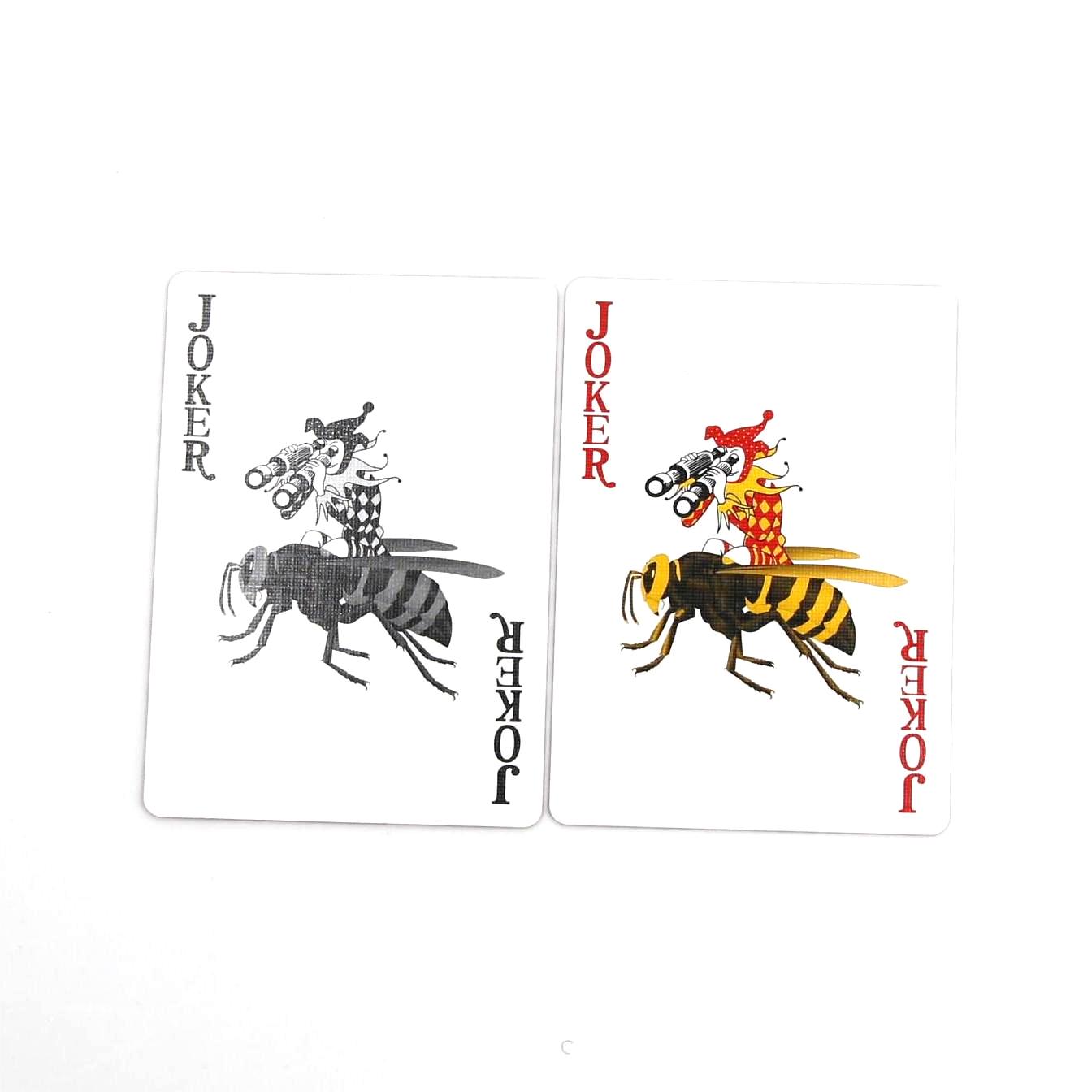 Black Core Poker Size Playing Cards- Red pack NO.006