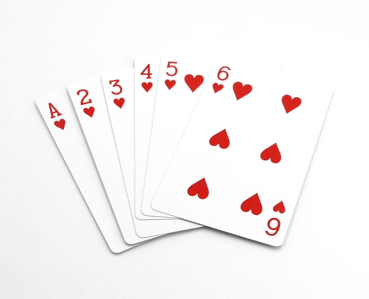 Black Core Poker Size Playing Cards- Red pack .005