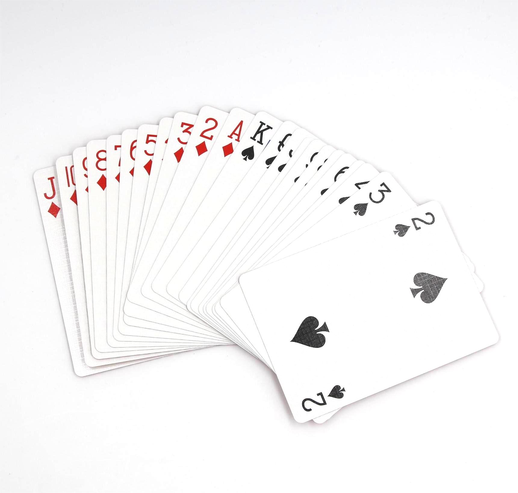 Black Core Poker Size Playing Cards- Red pack NO.006