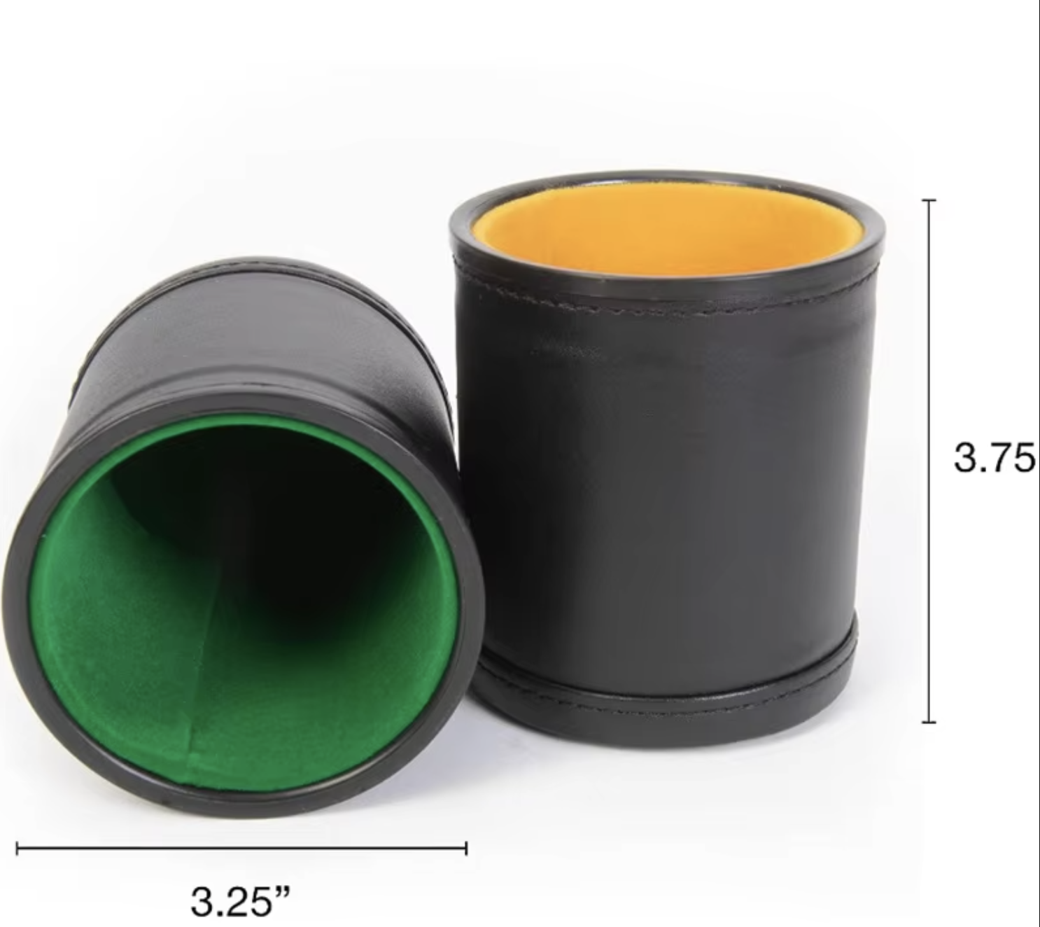  Wholesale 5pcs/SET Casino KTV Bar Party Custom Poker Playing Cards PU Leather Dice Cup Set Shaker Cup With Inside Velvet