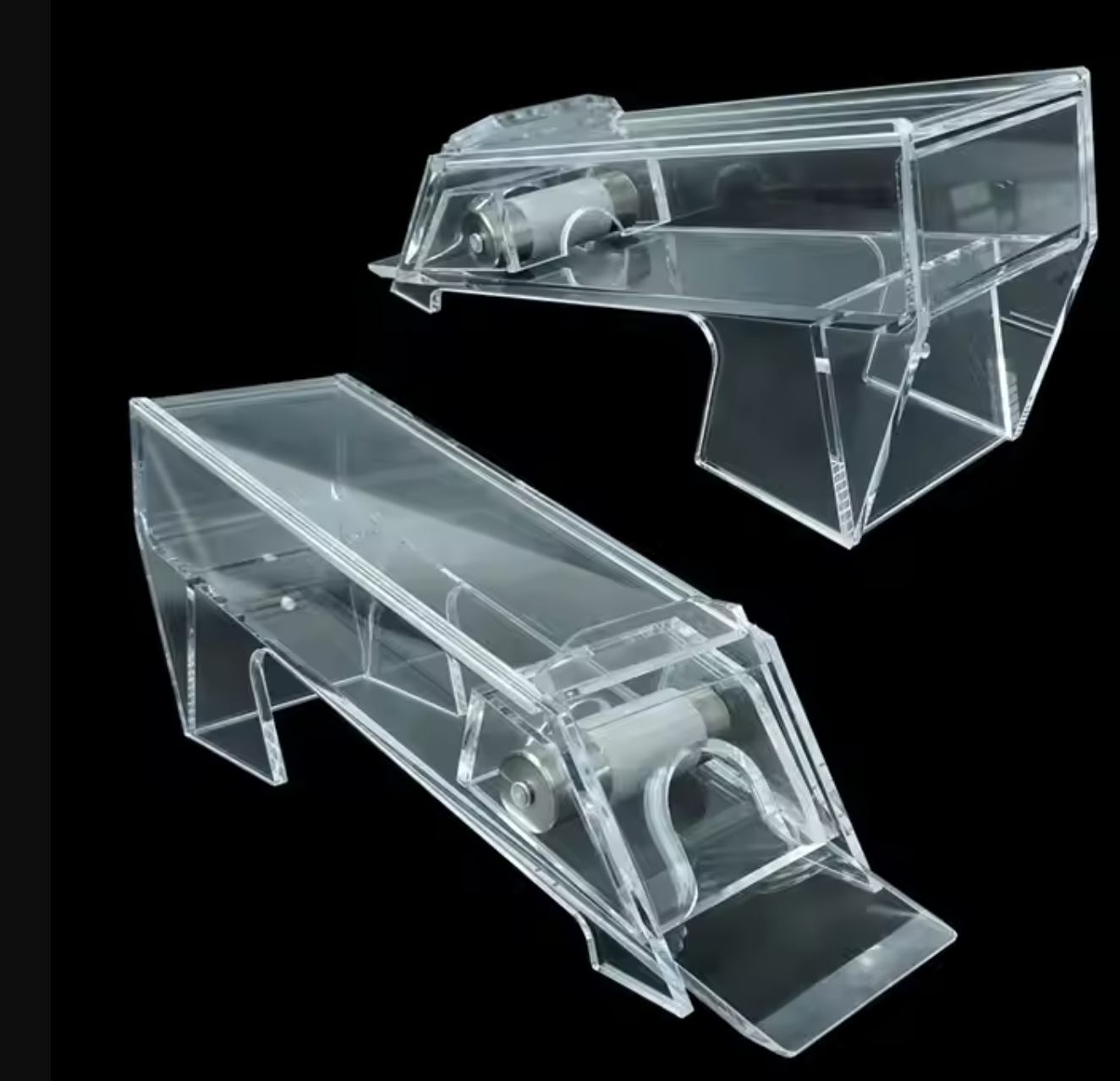 Dealer Shoe with Lid Transparent Acrylic High-heeled Plastic Dealer Shoe for Blackjack Casino Games